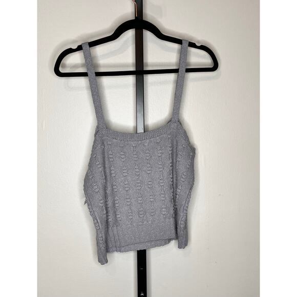 NWT Weekend Los Angeles Sleeveless Scoop Neck Knit Tank Top Dusty Blue Women's L - Picture 4 of 6